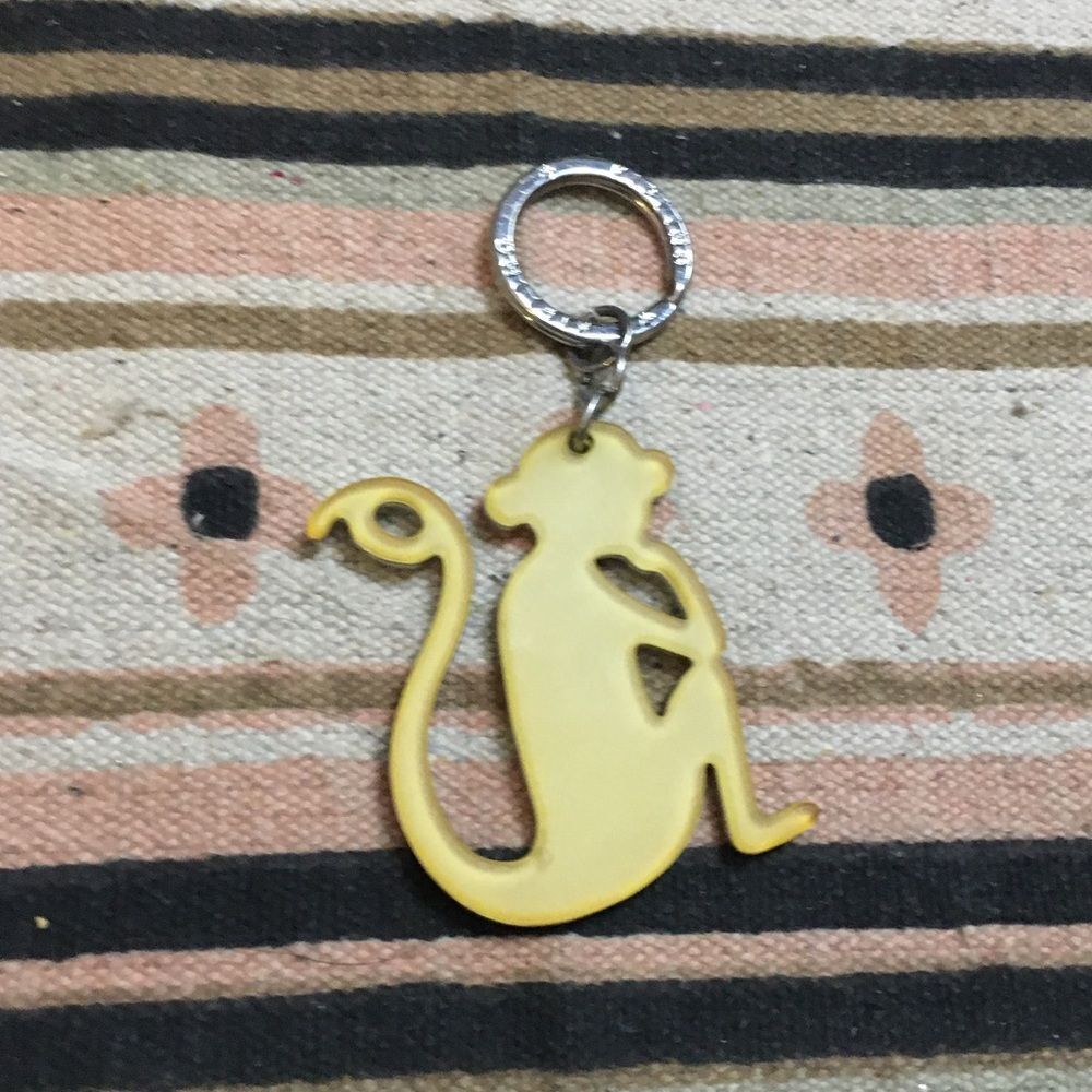 Kipling monkey metal keychain old school vintage GUC